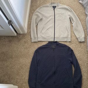 2 Mens Tavik Quilted Sweaters Used Medium